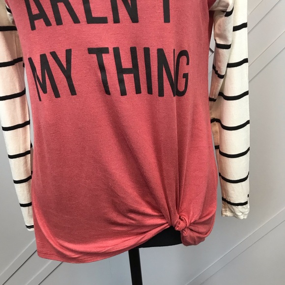 Moa Moa Pink Mornings Aren't My Thing Knit Top - Picture 3 of 7